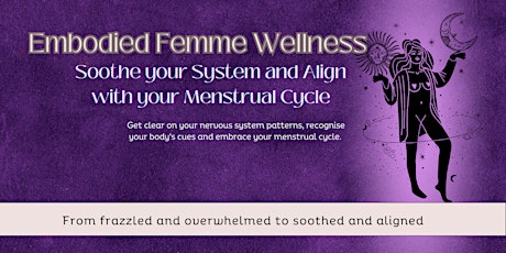 Imagem principal do evento Soothe your System and Align with your Menstrual Cycle