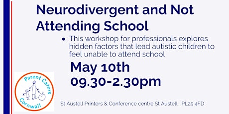 Neurodivergent and Not attending School Workshop for Professionals