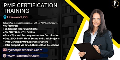 PMP Exam Prep Certification Training Courses in Lakewood, CO