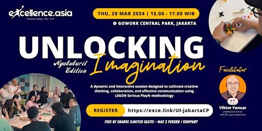 Imagen principal de Unlocking Imagination Workshop using LEGO® Serious Play® - JAKARTA