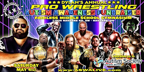 Autism Awareness Fundraiser 2024: ASWA Live Pro Wrestling!