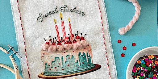 Primaire afbeelding van Embroidered & Embellished Birthday Cake Workshop with Robert Mahar