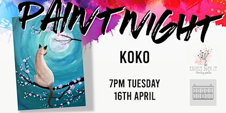 Paint Night @ Southlands Arts Centre -Koko - with Toni