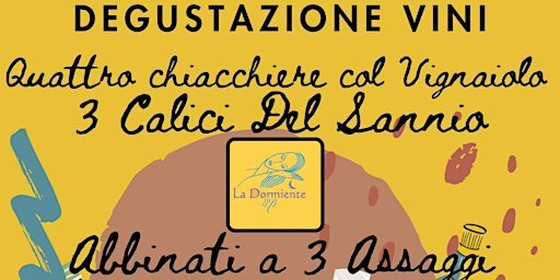 Degustazione Vini: Quattro Chiacchiere Col Vignaiolo primary image