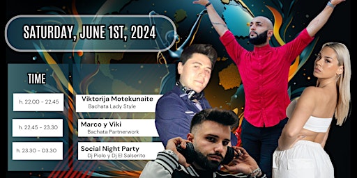 Primaire afbeelding van MAMMA MIA event - June 1st, 2024 - Social Night and Workshops Day