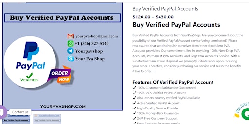 Primaire afbeelding van Where To Buy Verified PayPal Accounts?
