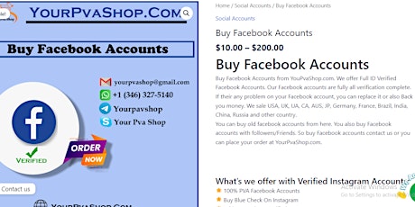 Buy Facebook Accounts