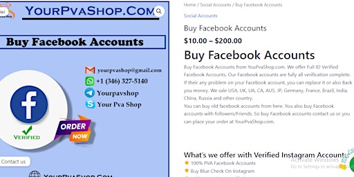 Buy Facebook Accounts primary image