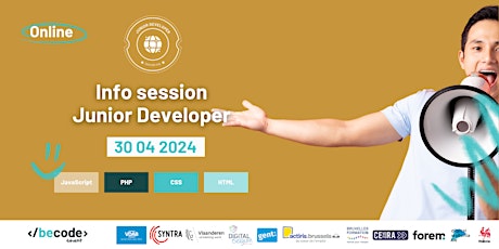 Imagen principal de BeCode Ghent - Info Session - Junior Developer