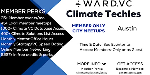 Primaire afbeelding van Climate Techies  Austin  Sustainability Discussion & Drinks