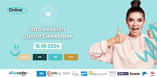 Hauptbild für BeCode Ghent - Info Session - Junior Developer