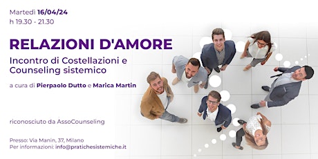 RELAZIONI D'AMORE - Costellazioni e counseling sistemico