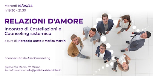 Hauptbild für RELAZIONI D'AMORE - Costellazioni e counseling sistemico