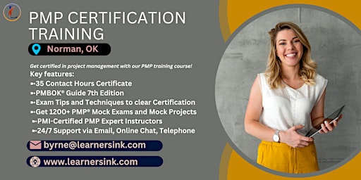 Primaire afbeelding van PMP Exam Prep Certification Training Courses in Norman, OK