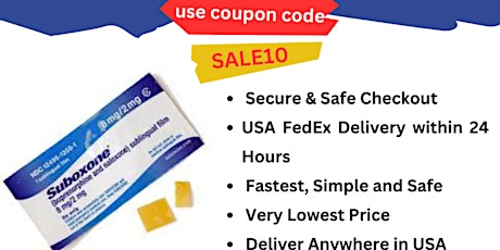 Buy Suboxone Online Limited-time medicine offers