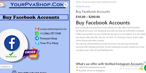 Primaire afbeelding van Where to Buy Old Facebook Accounts?