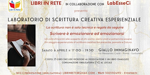 Primaire afbeelding van LABORATORIO DI SCRITTURA CREATIVA ESPERIENZIALE