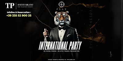 Imagen principal de INTERNATIONAL PARTY - WEDNESDAY @PLAY CLUB MILANO - INFO: +393355290025