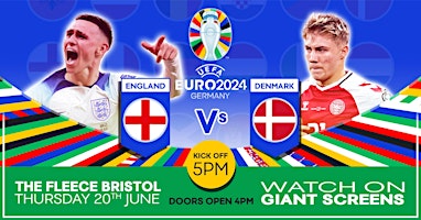 Image principale de England v Denmark - Giant Screen Euros at The Fleece