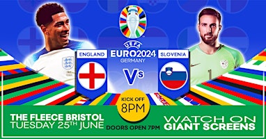 England v Slovenia - Giant Screen Euros at The Fleece  primärbild