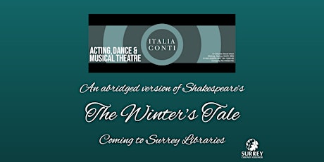 Shakespeare's The Winter's Tale is coming to Woking Library