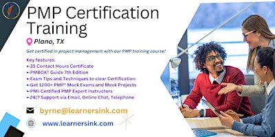 Primaire afbeelding van PMP Exam Prep Certification Training Courses in Plano, TX