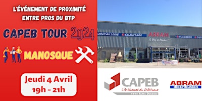 Imagem principal de CAPEB TOUR Manosque : La soirée des pros du BTP !