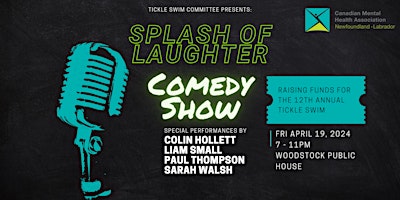 Image principale de Splash of Laughter: Comedy Show Fundraiser for The Tickle Swim