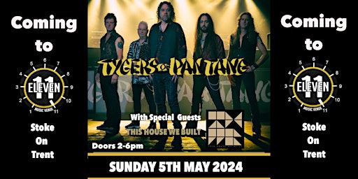 Imagem principal de Tygers of Pan Tang plus support This house we built live Eleven Stoke