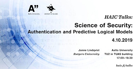 HAIC Talk: Science of Security - with Janne Lindqvist primary image