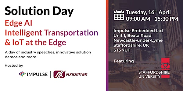 Solution Day - Edge AI, Intelligent Transportation & IoT at the Edge