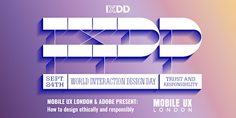 September Meetup - How to design ethically and responsibly, in collaboration with Adobe and IXDD primary image