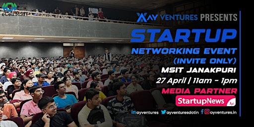 Imagen principal de Startup Networking Event (Invite Only) - April 27 by AY Ventures
