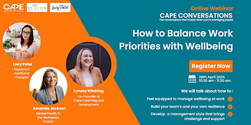 Hauptbild für How managers can balance work priorities with wellbeing