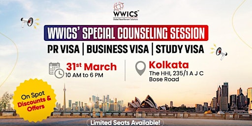 Imagen principal de Mega Immigration Seminar Kolkata 31st March 2024