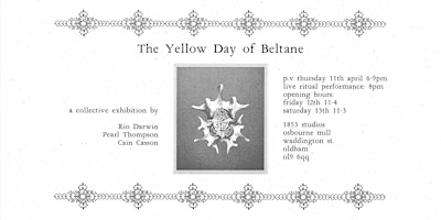 Hauptbild für The Yellow Day of Beltane - Exhibition