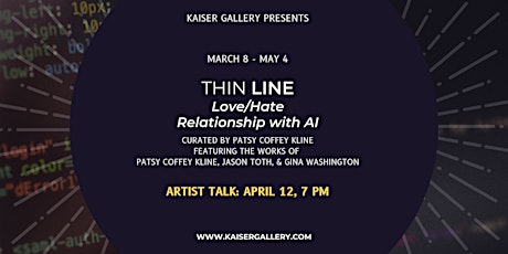 Artist Talk with artists of Thin Line: Love/Hate Relationship with AI