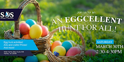 Imagem principal do evento Free Autism-Friendly Eggcellent Hunt For All!