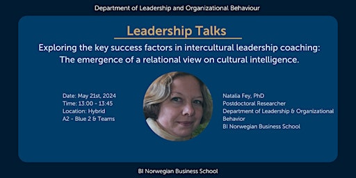 Leadership Talks with Natalia Fey  primärbild