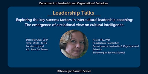 Leadership Talks with Natalia Fey primary image