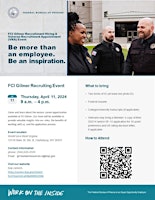 Federal Correctional Institute Gilmer, WV Recruitment Hiring & VRA Event primary image