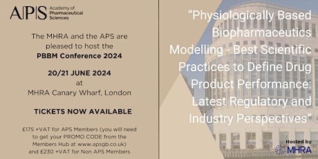 Physiologically Based Biopharmaceutics Modelling Conference 2024