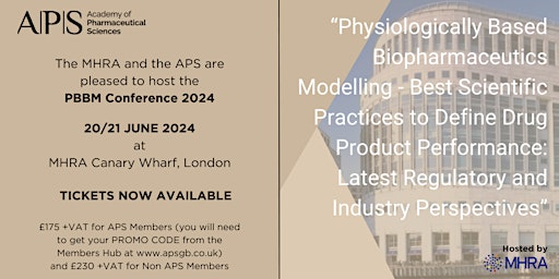 Physiologically Based Biopharmaceutics Modelling Conference 2024 primary image
