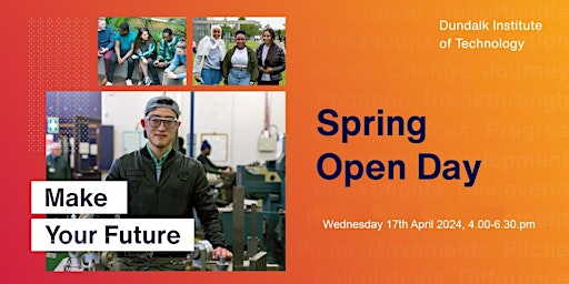 Image principale de DkIT Open Day - 17th April 2024