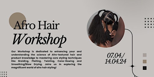 Imagem principal do evento Afro Hair Workshop for HMU Artists