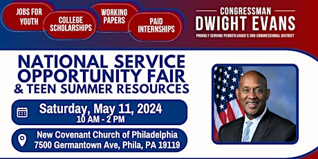 Congressman Evans National Service Opportunity Fair & Teen Summer Resources