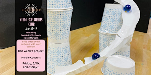 Immagine principale di STEM Explorers Club for Kids, Ages 5-12: Marble Coasters [Friday] 