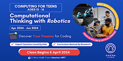 Coding: Foundations of Computational Thinking with Robotics (Ages 13-16) primary image