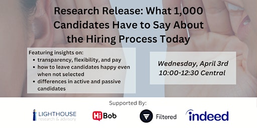 What 1,000 Candidates Have to Say About the Hiring Process Today primary image