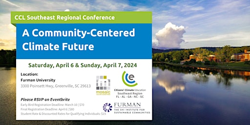 Immagine principale di A Community-Centered Climate Future 2024 CCL Southeast Conference 